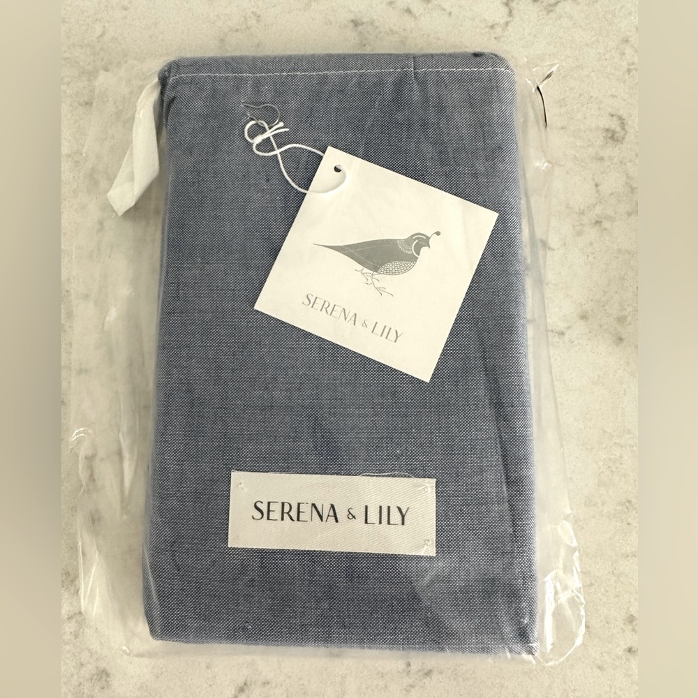 BRAND NEW Serena and Lily Oxford Weave Standard Sham